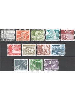 Switzerland 1949 Technology and Landscapes series no. 481/92 Cat. €35 (**)