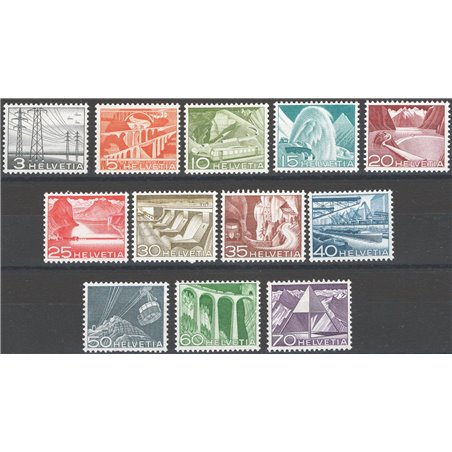 Svizzera 1949 Tecnica e paesaggi serie n° 481/92 Cat. € 35 (**)