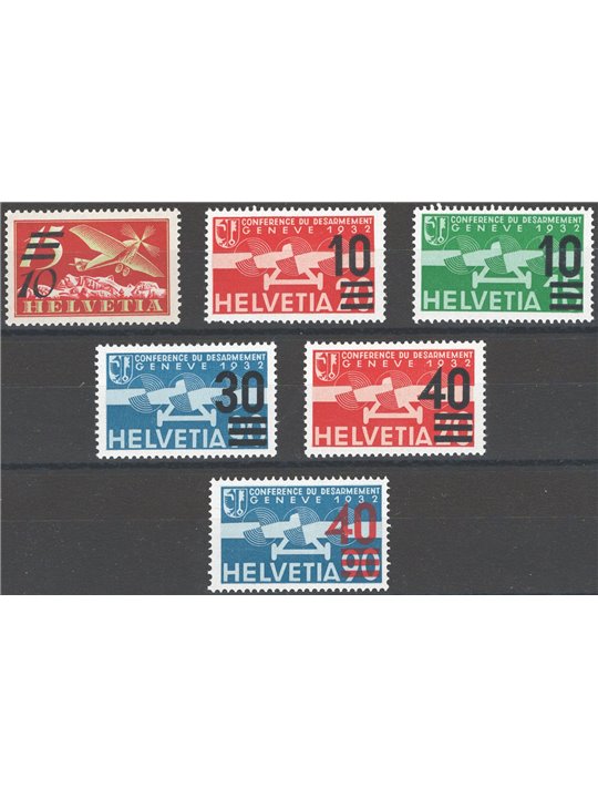 Switzerland 1935 P.A. overprinted series no. 19/24 Cat. €47 (**)