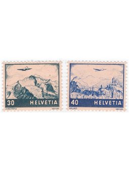 Switzerland 1948 P.A. Views of complementary values series no. 42/43 Cat. €80 (**)