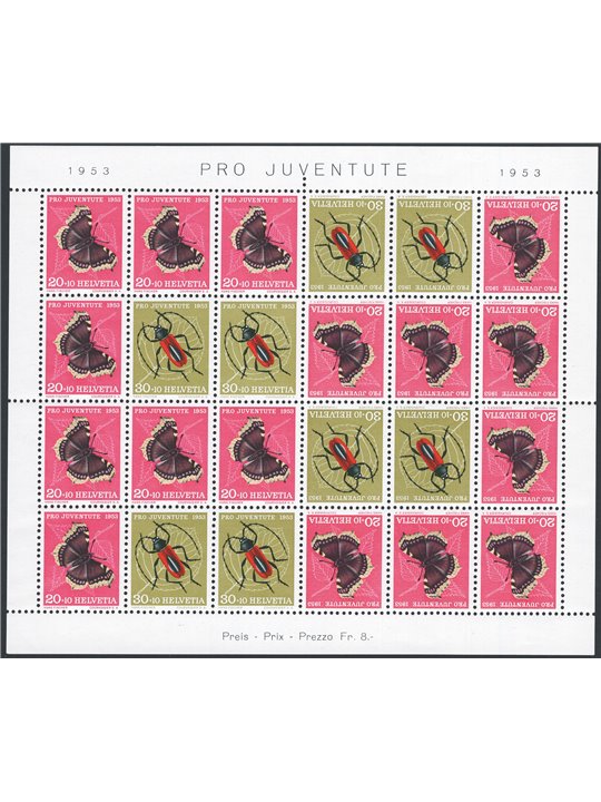 Switzerland 1953 BF Pro Juventute series no. 14A Cat. €500 (**)