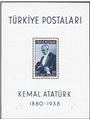 Turchia 1939 BF Anniv. della morte del Presidente Ataturk n° 1 Cat. € 100 (**)