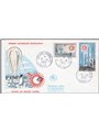 Terre Australi Antartico Francese 1963 Anno Internazionale del Sole Calmo n° 21 + P.A. 7 su FDC