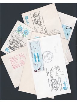 Argentina Anglo-Argentine War Falkland Islands (Malvinas) 2 April 1982 / 12 June 1982 A collection of 7 first-day covers commemo