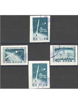 Corea del Nord 1958 Anno geofisico non dent. serie n° 134a/37a Cat. € 75 (U)