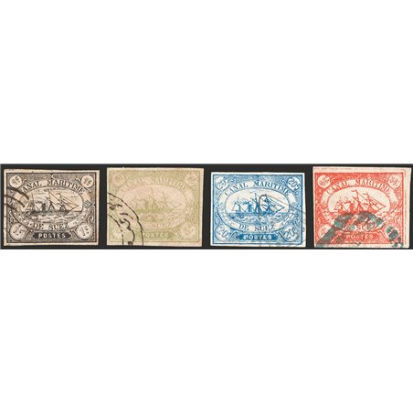 Egypt Suez Canal 1868 Vessel series No. 1/4. Apicella cert Cat. €3,750 (U)