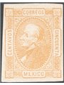 Mexico 1872 Hidalgo 50 c. yellow no. 52 Cat. €150 (*)
