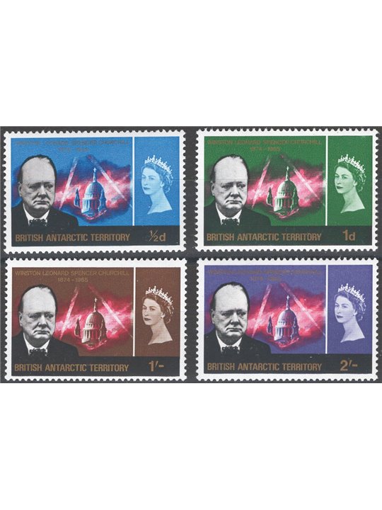British Antarctic Territory 1996 Churchill series 16/19 Cat. €75 (**)