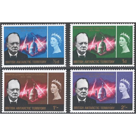 Antartico Britannico 1996 Churchill serie 16/19 Cat. € 75 (**)