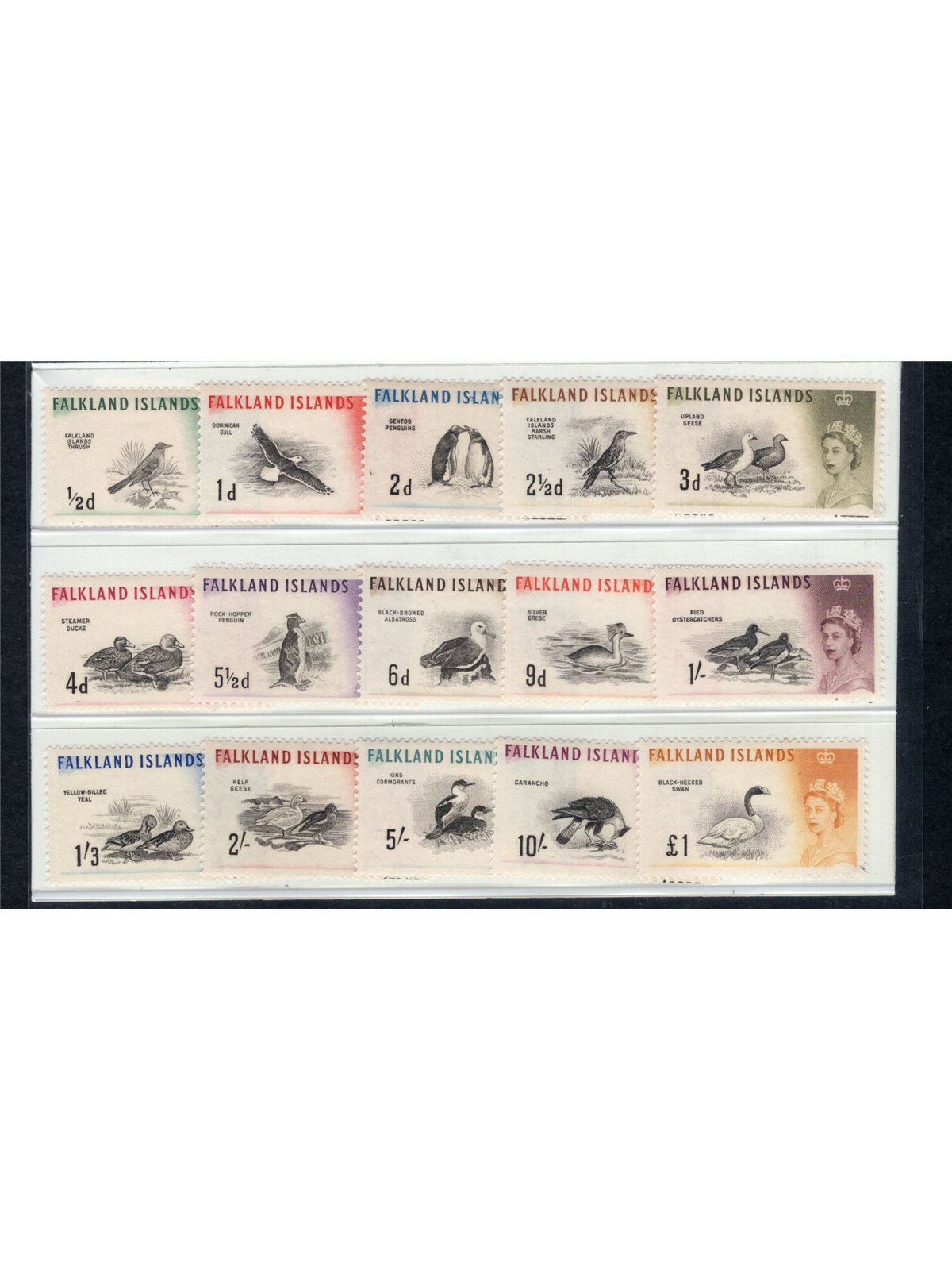 Dominica 1960/66 Permanent issue Elizabeth no. 122/36 Cat. €260 (**)