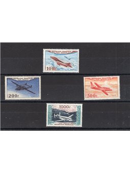 Francia 1954 P.A. Prototipi di aerei serie n° 30/33 Cert. Biondi Cat. € 400 (**)