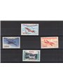 Francia 1954 P.A. Prototipi di aerei serie n° 30/33 Cert. Biondi Cat. € 400 (**)