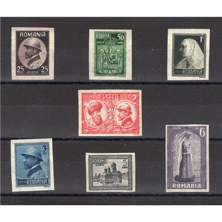Romania 1922 Commemorazione di Re Ferdinando serie n° 302/08 non dent Cat. € 450 (**) 