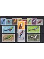 Uganda 1965 Definitiva uccelli serie n° 64/77 Cat. € 95 (**)