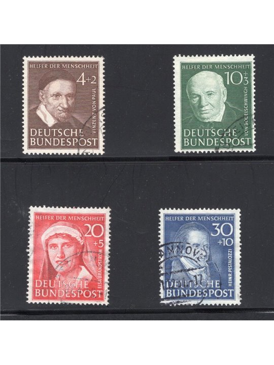 Germany 1951 Charity series no. 29/32 Cat. € 160 (U)
