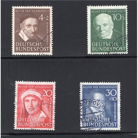 Germany 1951 Charity series no. 29/32 Cat. € 160 (U)