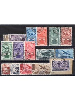 Colonie Italiane 1933 Cinquantenario Eritreo serie n° 23/31 con annulli originali in data Cert. CiBaFil Cat € 1.700 (U)