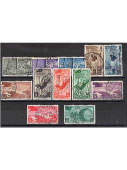 Colonie Italiane 1934 Calcio serie n° 46/50 + P.A. 31/37 Cert. Biondi Cat. € 3.000 (U)