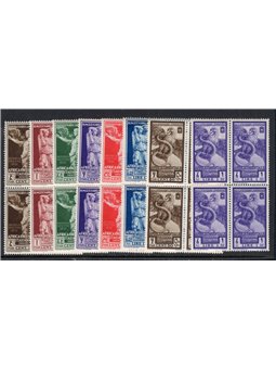 A.O.I. 1938 Bimillenario Augusteo serie n° 21/26 + P.A. 14/15 in quartina Cat. € 180++ (**)