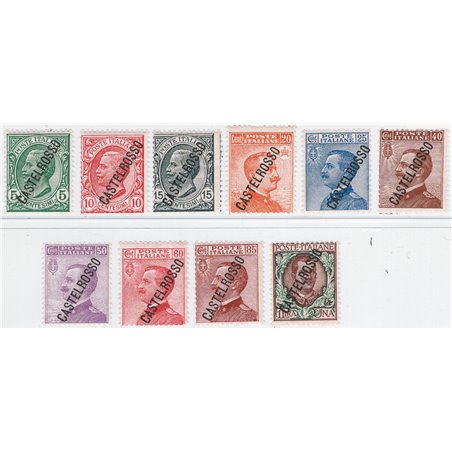 Castelrosso 1924 Soprast. serie n° 15/24 Cat. € 100 (**)
