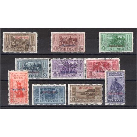 Castelrosso 1932 Garibaldi series no. 30/39 Cat. €650 (U)