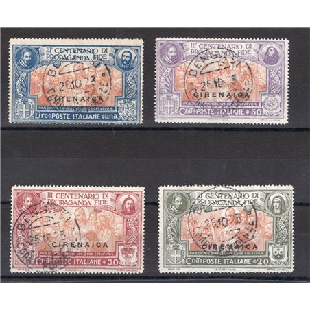 Cyrenaica 1923 Propaganda Fide series no. 1/4 CiBaFil cert. Cat. €350 (U)