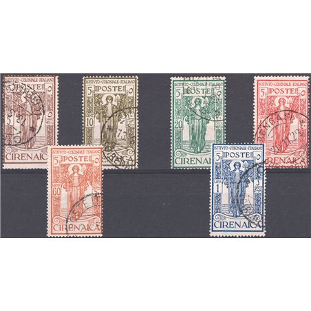 Cirenaica 1926 Istituto Coloniale Agricolo serie n° 32/38 Cat. € 95 (U)