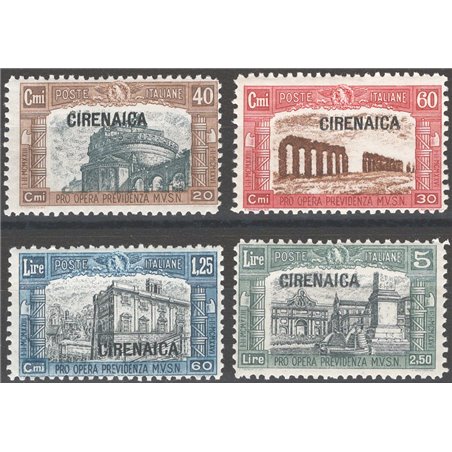 Cyrenaica 1937 Militia I series no. 38/41 Cat. €60 (**)