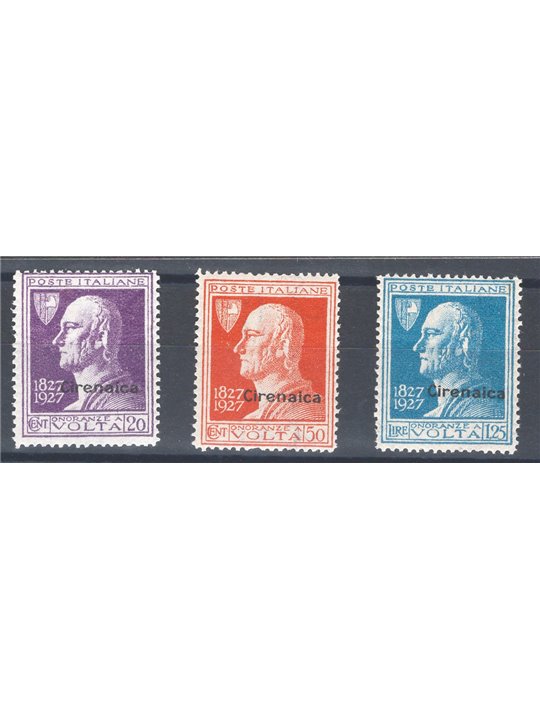 Cirenaica 1927 Volta serie n° 42/44 Cat. € 125 (**)