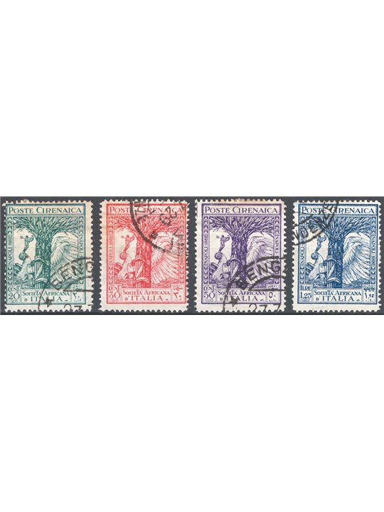 Cyrenaica 1928 Pro Società Africana series no. 45/48 Cat. €120 (U)