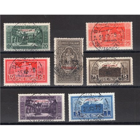 Cyrenaica 1929 Montecassino series no. 53/59 Cat. €350 (U)