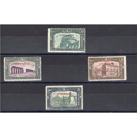 Cirenaica 1930 Milizia III serie n° 68/71 Cert. Biondi Cat. € 1.000 (**)