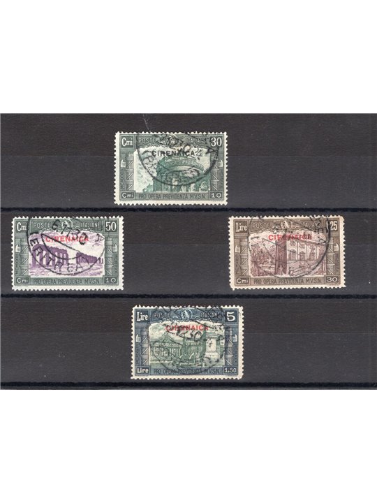 Cirenaica 1930 Milizia III serie n° 68/71 Cert. CiBaFil Cat. € 900 (U)