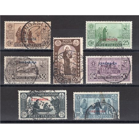 Cyrenaica 1931 St Anthony series no. 86/92 Cat. € 250 (U)