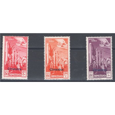Cirenaica 1932 P.A. soprast. serie n° 1/3 Cat. € 50 (**)