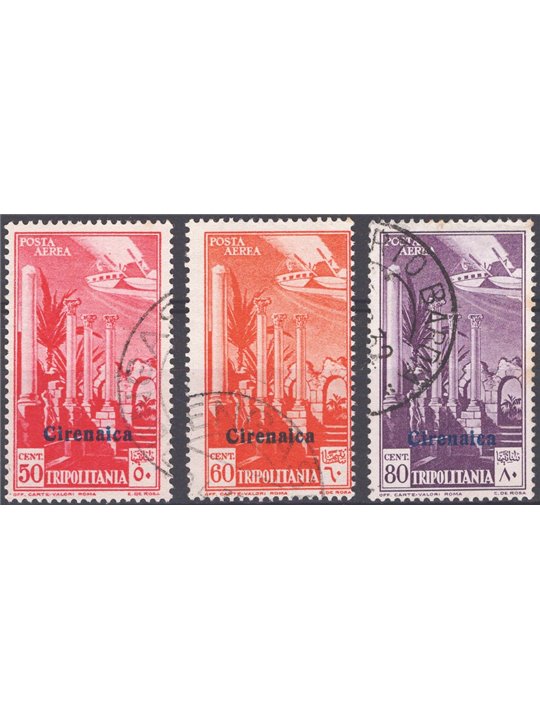 Cirenaica 1932 P.A. soprast. serie n° 1/3 Cat. € 50 (U)