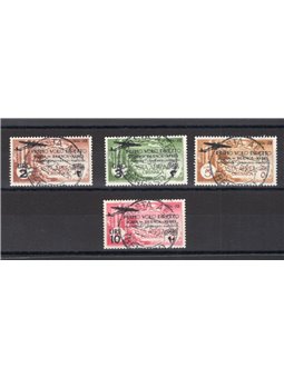 Cirenaica 1934 P.A. 1° Volo Roma Buenos Aires serie n° 20/23 Cert. CiBaFil Cat. € 500 (U)