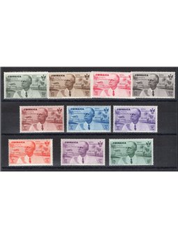 Cyrenaica 1934 P.A. Rome–Mogadishu Flight series no. 30/39 Cat. €340 (*)