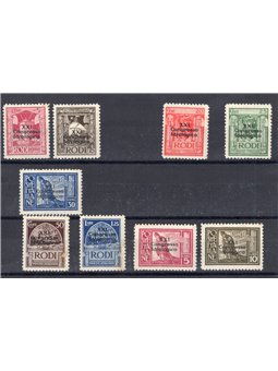 Egeo 1930 Congresso Idrologico soprast. serie n° 12/20 Cert. Biondi Cat. € 3.250 (*)
