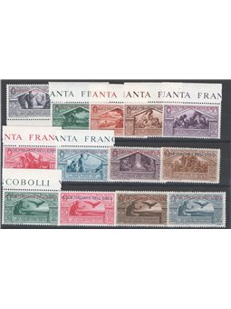 Egeo 1930 Virgilio serie n° 21/29 + P.A. 4/7 Cat. € 125 (**)
