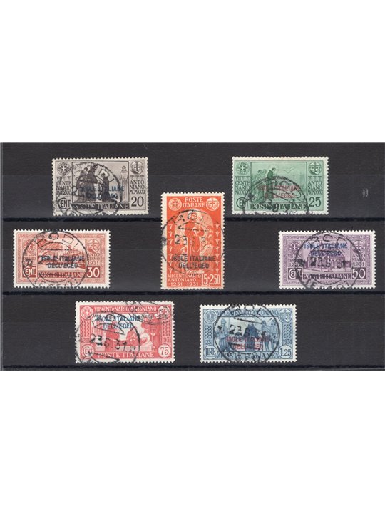 Egeo 1931 S. Antonio serie n° 37/43 Cert. CiBaFil Cat. € 650 (U)