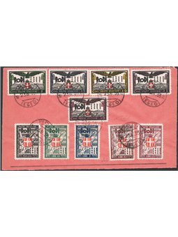 Aegean 1932 Twentieth Anniversary of the Occupation series on fragment series no. 65/71 Cat. €2,200++ (U)