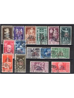 Egeo 1938 Bimillenario Augusto serie n° 99/108 + P.A. 47/51 Cert. CiBaFil Cat. € 550 (U)