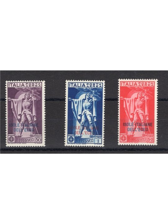 Egeo 1932 P.A. Ferrucci serial no. 1/3 CiBaFil certificate Cat. €250 (**)