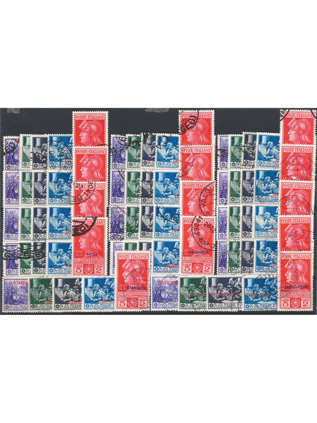 Egeo 1930 Ferrucci il giro delle 13 isole + Castelrosso Cat. € 1.745 (U)