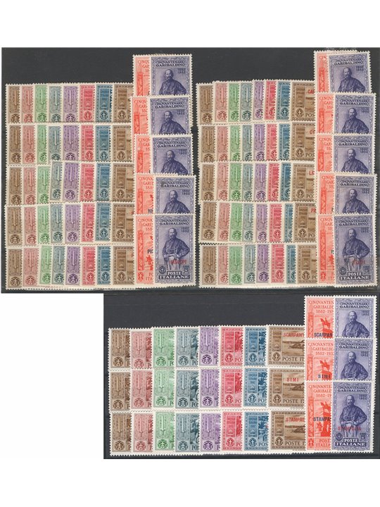 Egeo 1930 Garibaldi il giro delle 13 isole + Castelrosso Cat. € 3.380 (*)