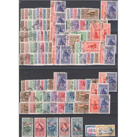 Egeo 1932 Garibaldi il giro delle 13 isole + P.A. + Castelrosso con annullo originale Cat. € 8.700 (U)