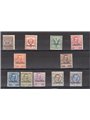 Eritrea 1903 Floral Overprint series no. 19/29 in good condition CiBaFil cert. Cat. €1,800 (*)