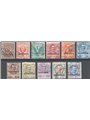 Eritrea 1903 Floreale soprast. serie n° 19/29 Cat. € 160 (U)