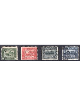 Eritrea 1910/14 Soggetti africani serie n° 34/37 Cat. € 70 (U)